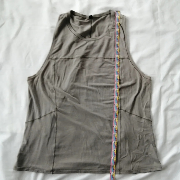 Lululemon Lab Sarala Cotton Tank Top Special Edition Iron Grey Gray Small - Picture 14 of 15
